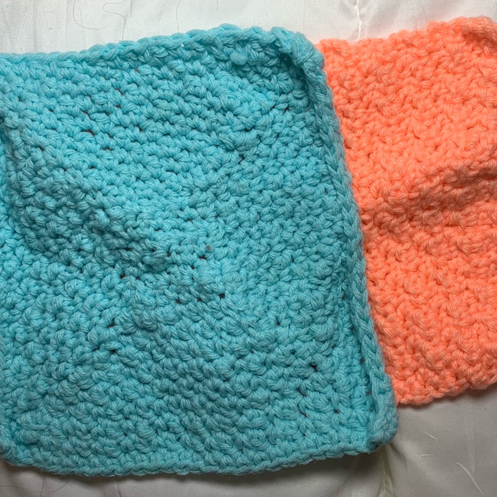 🌺 Handmade crocheted dishcloths 🌺